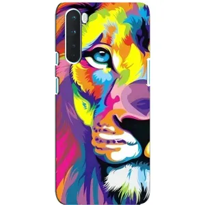 Чехол с картинкой на OnePlus Nord (Яркий Лев)