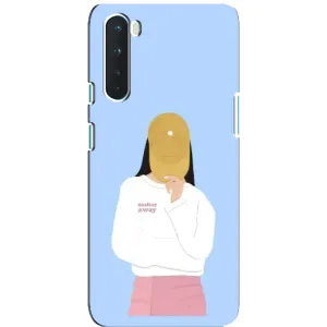 Силиконовый Чехол на OnePlus Nord с картинкой Стильных Девушек (Желтая кепка)