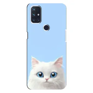 Чохол на тематику: Коти для OnePlus Nord 10 5G (Білий кіт)