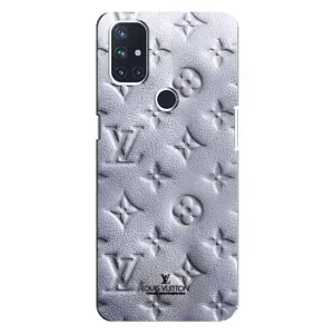 Текстурний Чохол Louis Vuitton для ВанПлас Норд 10 (5G) (Білий ЛВ)