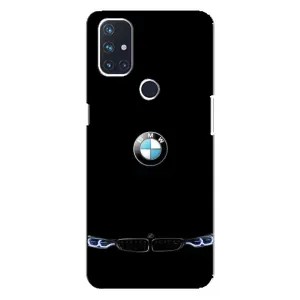 Силиконовый бампер с картинкой машины на OnePlus Nord 10 5G (Черный BMW)