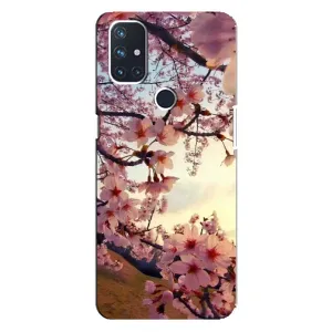 Чехол с принтом САКУРЫ на OnePlus Nord 10 5G (Цветущая сакура)
