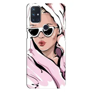 Чехол с картинкой Модные Девчонки OnePlus Nord 10 5G (Девушка в халате)