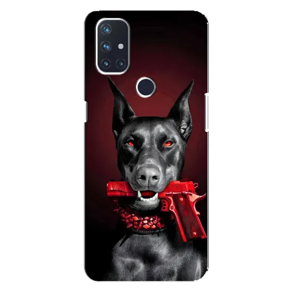 Чехол с рисунком «Доберман злой» для OnePlus Nord 10 5G