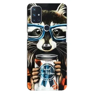 Силіконовий Чохол з Энотами на OnePlus Nord 10 5G (Єнот в окулярах)