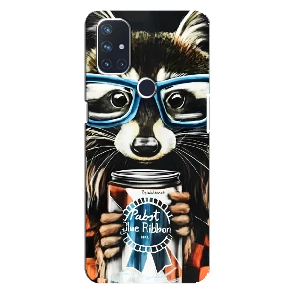 Чехол с рисунком «Енот в очках» для OnePlus Nord 10 5G Чехол с рисунком «Енот в очках» для OnePlus Nord 10 5G