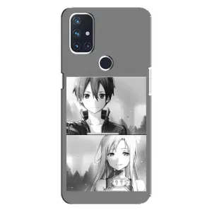 Чехол с персонажами АНИМЕ на OnePlus Nord 10 5G (Кирито-Асуна)