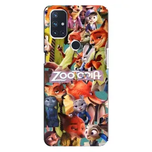 Силіконовий чохол з принтом Зоотрополіс для OnePlus Nord 10 5G (Колаж героїв)