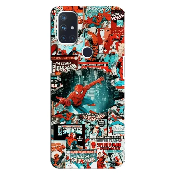 Чехол с рисунком «Комиксы Человек Паук» для OnePlus Nord 10 5G Чехол с рисунком «Комиксы Человек Паук» для OnePlus Nord 10 5G
