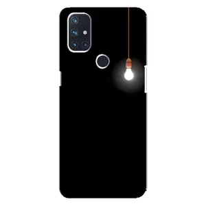 Чохол з картинками на чорному фоні для OnePlus Nord 10 5G (Лампочка)