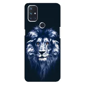 Чохол з картинкою на OnePlus Nord 10 5G (Лев – синій)