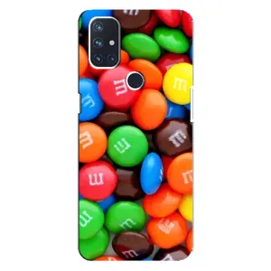 Чехол с изображением вкусной еды для OnePlus Nord 10 5G (Разноцветные M&M'S)