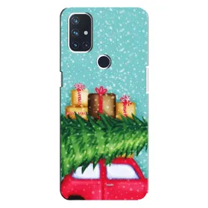 Чехол Новогодняя Елка на OnePlus Nord 10 5G (Новогодние подарки)