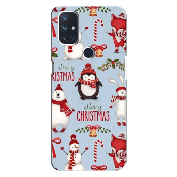 Чехол с рисунком «Рождественский» для OnePlus Nord 10 5G