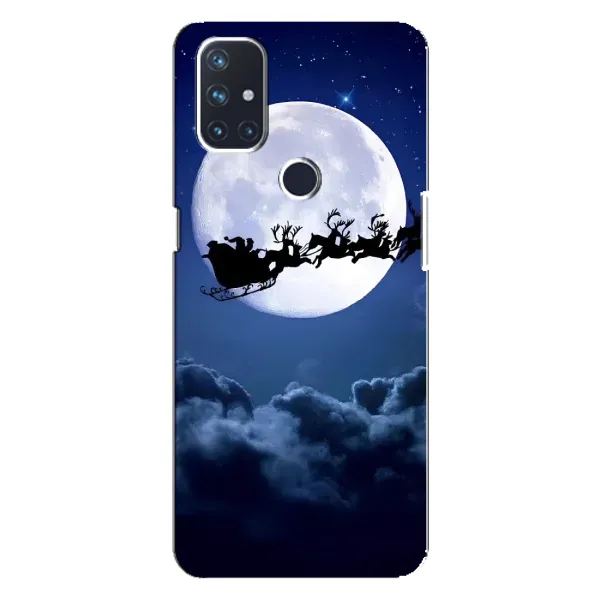 Чехол с рисунком «Санта - луна» для OnePlus Nord 10 5G