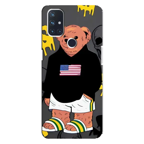 Чехол с рисунком «Teddy USA» для OnePlus Nord 10 5G Чехол с рисунком «Teddy USA» для OnePlus Nord 10 5G