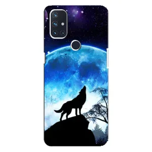 Чохол з Вовком на OnePlus Nord 10 5G (Виє на місяць)
