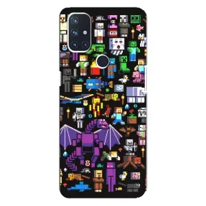 Чехол майнкрафт для OnePlus Nord 10 5G (Все персонажи)