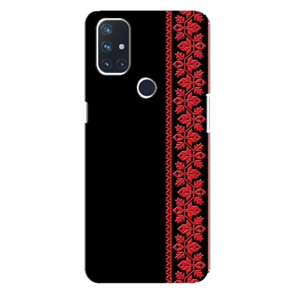 Чехол с рисунком «Вышиванка на черном» для OnePlus Nord 10 5G Чехол с рисунком «Вышиванка на черном» для OnePlus Nord 10 5G