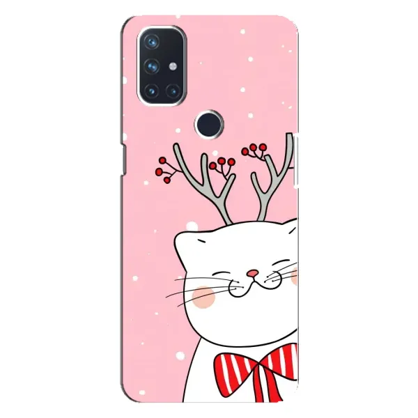 Чехол с рисунком «Зимний кот» для OnePlus Nord 10 5G Чехол с рисунком «Зимний кот» для OnePlus Nord 10 5G