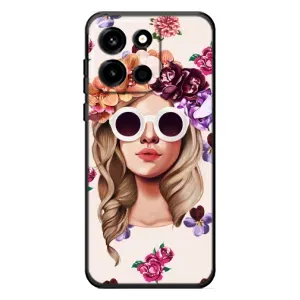 Чехол с картинкой Модные Девчонки OnePlus Turbo 6 (Девушка в очках)