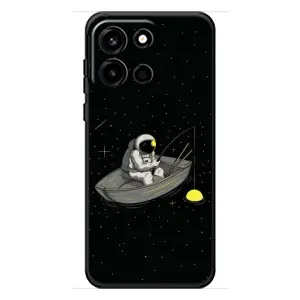 Силиконовый Чехол с принтом "Космонавты" на OnePlus Turbo 6 (Космонавт на рыбалке)