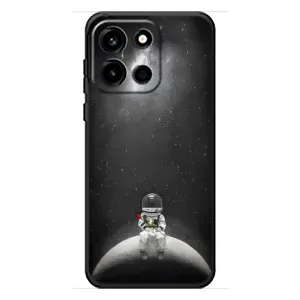Силиконовый Чехол с принтом "Космонавты" на OnePlus Turbo 6 (Космонавт романтик)