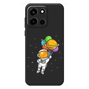 Силиконовый Чехол с принтом "Космонавты" на OnePlus Turbo 6 (Космонавт с шариками)