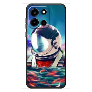Силиконовый Чехол с принтом "Космонавты" на OnePlus Turbo 6 (Космонавт в воде)