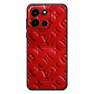 Текстурний Чохол Louis Vuitton для ОнеПлус Турбо 6 (Червоний ЛВ)