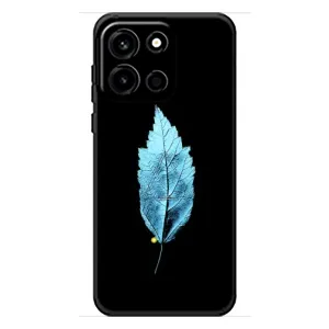 Чохол з картинками на чорному фоні для OnePlus Turbo 6 (Листя)