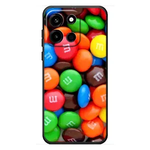 Чехол с изображением вкусной еды для OnePlus Turbo 6 (Разноцветные M&M'S)