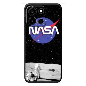 Силиконовый бампер с принтом "Наса" на OnePlus Turbo 6 (Nasa на луне)