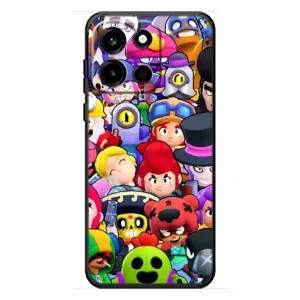 Силиконовый Чехол на OnePlus Turbo 6 с картинкой Brawl Stars (Персонажи)