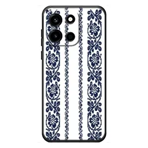 Силиконовый Чехол на OnePlus Turbo 6 с картинкой Вышиванки (Синяя вышиванка)