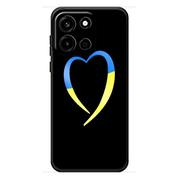 Чехол с рисунком «Украинское сердце» для OnePlus Turbo 6 Чехол с рисунком «Украинское сердце» для OnePlus Turbo 6