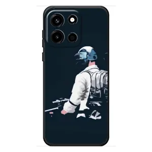 Силиконовый чехол с картинкой "Герой Pubg" на OnePlus Turbo 6 (В экиперовке)