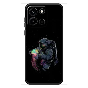 Силиконовый Чехол с принтом "Космонавты" на OnePlus Turbo 6 (В руках земля)