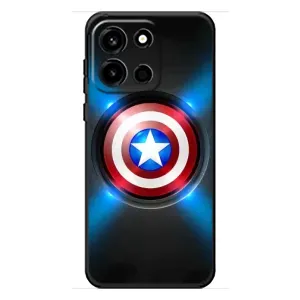 Чехол с Щитом Капитана Америки на OnePlus Turbo 6 (Яркий Щит Капитана)