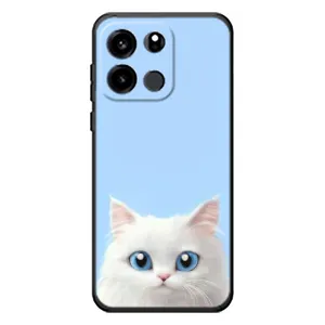 Чохол на тематику: Коти для OnePlus Turbo 6V (Білий кіт)