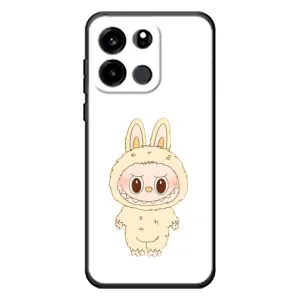 Чехол с принтом Лабубу для OnePlus Turbo 6V (Бежевый Лабубу)