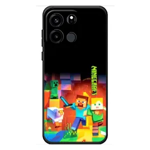 Чехлы для OnePlus Turbo 6V (Персонажи Майн Крафт) (Герой Майнкрафт)