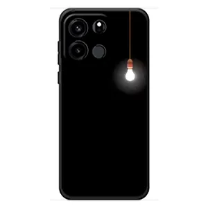 Чохол з картинками на чорному фоні для OnePlus Turbo 6V (Лампочка)