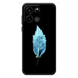 Чохол з картинками на чорному фоні для OnePlus Turbo 6V (Листя)