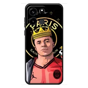 Чехол (TPU) с Футболистом на OnePlus Turbo 6V (Mbappe King)