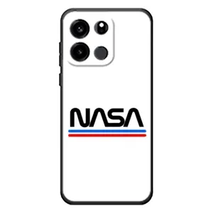 Силіконовый бампер з принтом "Наса" на OnePlus Turbo 6V (NASA на білому тлі)