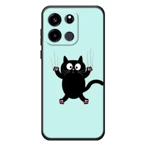 Силіконовий чохол з котиком для OnePlus Turbo 6V (Падаючий кіт)