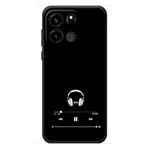 Чохол з картинками на чорному фоні для OnePlus Turbo 6V (Плеєр)