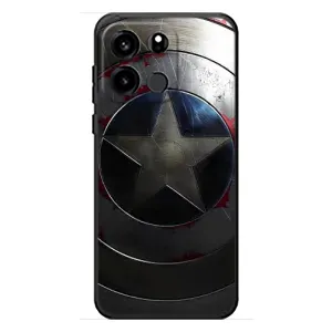 Чехол с Щитом Капитана Америки на OnePlus Turbo 6V (Ретро Щит Капитана)