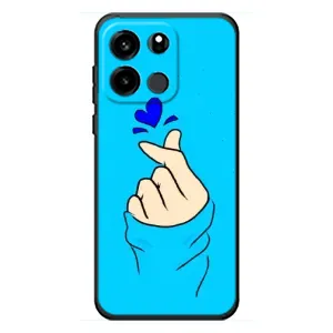 Чехлы (Знак сердечка) на OnePlus Turbo 6V (Сердце на синем)